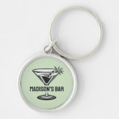 aangepaste tekstcocktail sleutelhanger (Voorkant)