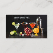 Aangepaste tekstcocktails visitekaartje (Voorkant)