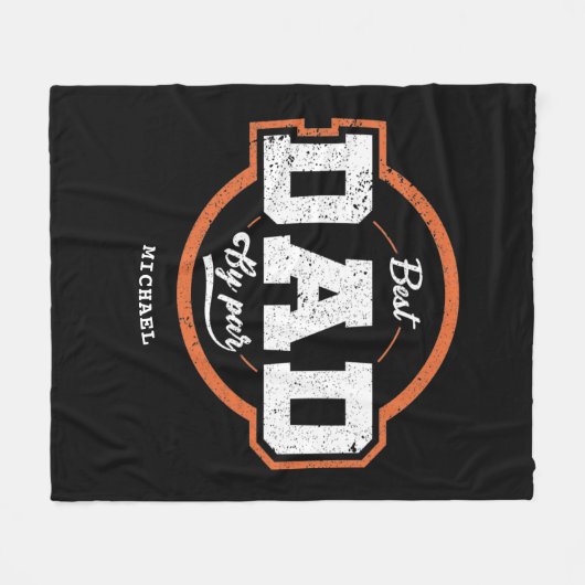 Aangepaste tekstcode voor papa fleece deken (Voorkant (Horizontaal))