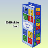 Aangepaste tekstcyclonen blauw wijn cadeautas