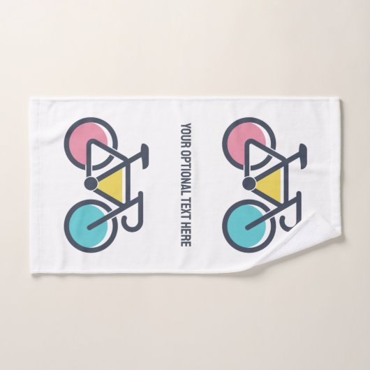 Aangepaste tekstcyclus bad handdoek (Handdoek)