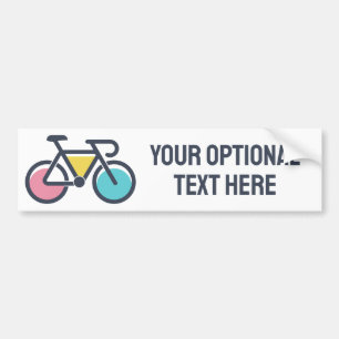 Aangepaste tekstcyclus bumpersticker