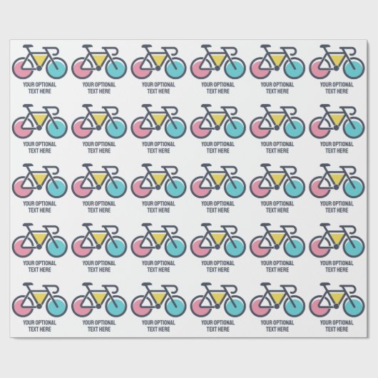 Aangepaste tekstcyclus cadeaupapier (Vlak)