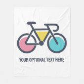 Aangepaste tekstcyclus fleece deken (Voorkant)