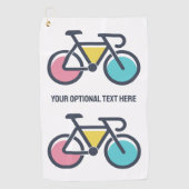 Aangepaste tekstcyclus golfhanddoek (Voorkant)