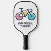 Aangepaste tekstcyclus pickleball paddle (Voorkant)