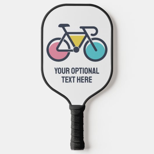 Aangepaste tekstcyclus pickleball paddle (Voorkant)