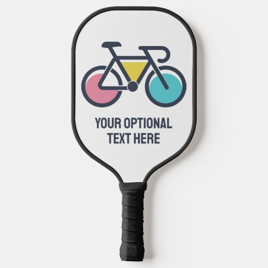 Aangepaste tekstcyclus pickleball paddle (Achterkant)