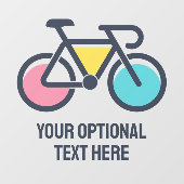 Aangepaste tekstcyclus raamsticker (Vel)