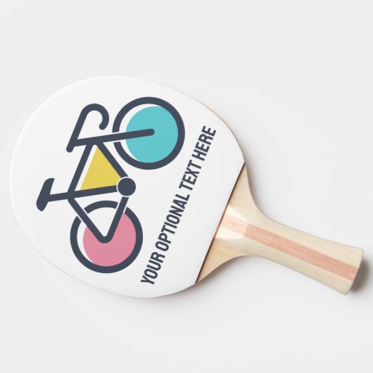 Aangepaste tekstcyclus tafeltennisbatje (Zijkant)