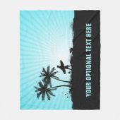 Aangepaste tekstdeken voor elke doorsnede fleece deken (Voorkant)