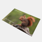 Aangepaste teksteekhoorn deurmat (Schuin)