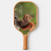 Aangepaste teksteekhoorn pickleball paddle (Achterkant)
