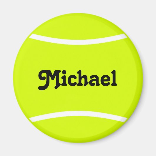 Aangepaste teksteentennis-balkpatroon magneet (Voorkant)