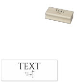 Aangepaste tekstegel rubberstempel (Gestempeld)
