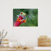 Aangepaste tekstekstkikker poster (Keuken)