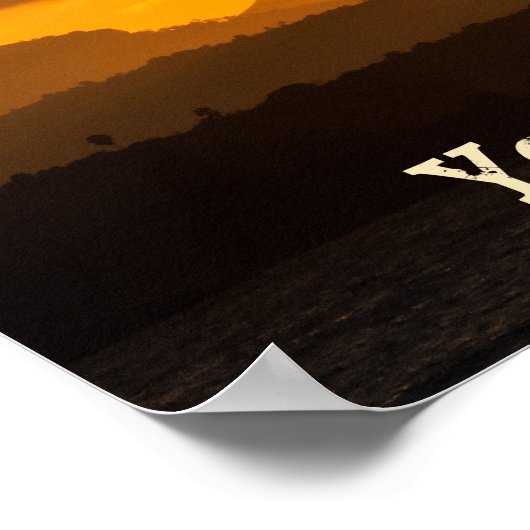 Aangepaste teksten | Zonnetijd in de heuvels Poster (Hoek)