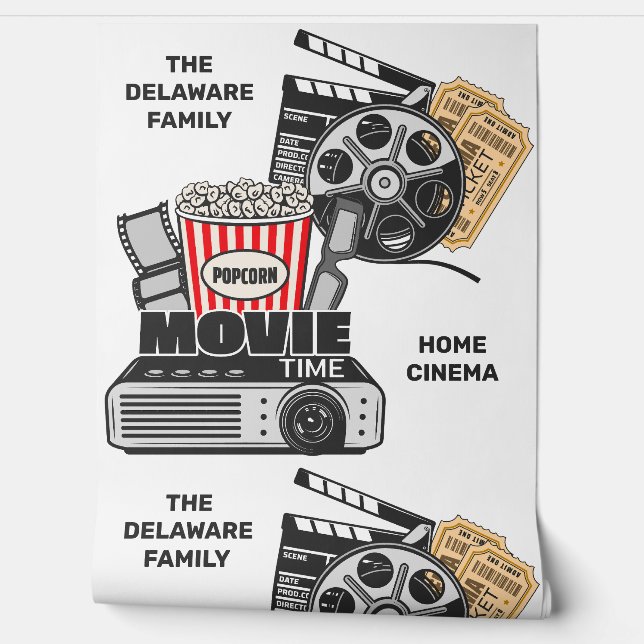 Aangepaste tekstfilm / bioscoop behang (Afrollen)