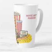 Aangepaste tekstfilm latte mok (Rechterhoek)