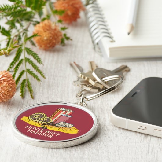 Aangepaste tekstfilm sleutelhanger (Zijkant)