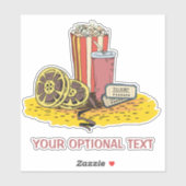 Aangepaste tekstfilm sticker (Vel)