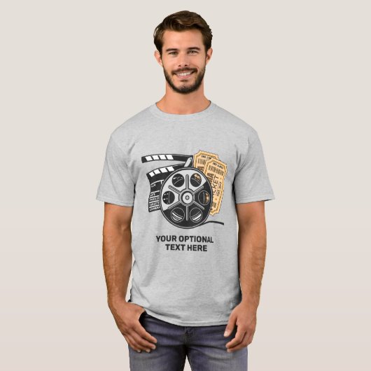 Aangepaste tekstfilm t-shirt (Voorkant volledig)