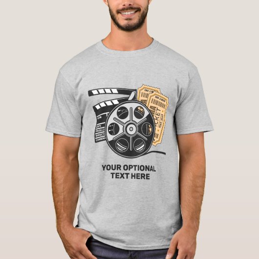 Aangepaste tekstfilm t-shirt (Voorkant)