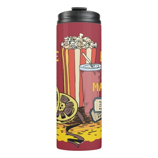 Aangepaste tekstfilm thermosbeker (Voorkant)