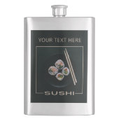 Aangepaste tekstfles SUSHI Heupfles (Voorkant)