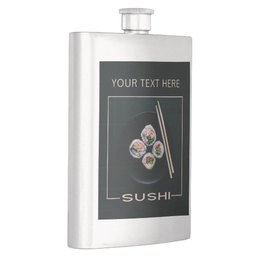 Aangepaste tekstfles SUSHI Heupfles (Rechts)