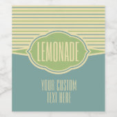 Aangepaste tekstfleslabels voor limonade wijn etiket (Enkel label)