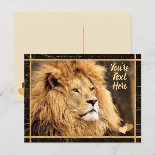 Aangepaste tekstfoto briefkaart (Voorkant / Achterkant)