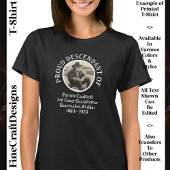 Aangepaste tekstfoto, Ierse wortels St Patrick's D T-shirt