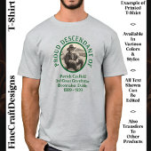 Aangepaste tekstfoto, Ierse wortels St Patrick's D T-shirt