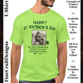 Aangepaste tekstfoto, Ierse wortels St Patrick's D T-shirt