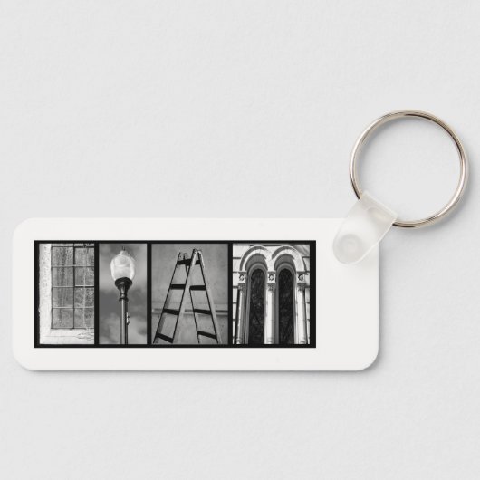 Aangepaste tekstfoto "Liam" Sleutelhanger (Voorkant)