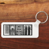 Aangepaste tekstfoto "Liam" Sleutelhanger (Voorkant)