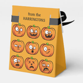 Aangepaste tekstgunstiger voor Halloween Pumpkins Bedankdoosjes