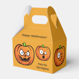 Aangepaste tekstgunstiger voor Halloween Pumpkins Bedankdoosjes