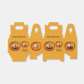 Aangepaste tekstgunstiger voor Halloween Pumpkins Bedankdoosjes (Uitgevouwen)