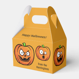 Aangepaste tekstgunstiger voor Halloween Pumpkins Bedankdoosjes
