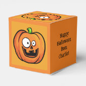 Aangepaste tekstgunstiger voor Halloween Pumpkins Bedankdoosjes (Achterkant)
