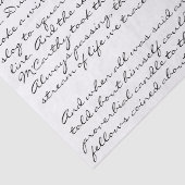 Aangepaste teksthandleiding Schriftelijk lettersch Tissuepapier (Detail)