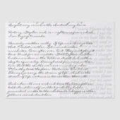 Aangepaste teksthandleiding Schriftelijk lettersch Tissuepapier (Voorkant)