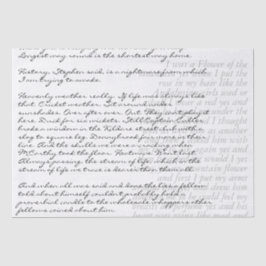 Aangepaste teksthandleiding Schriftelijk lettersch Tissuepapier