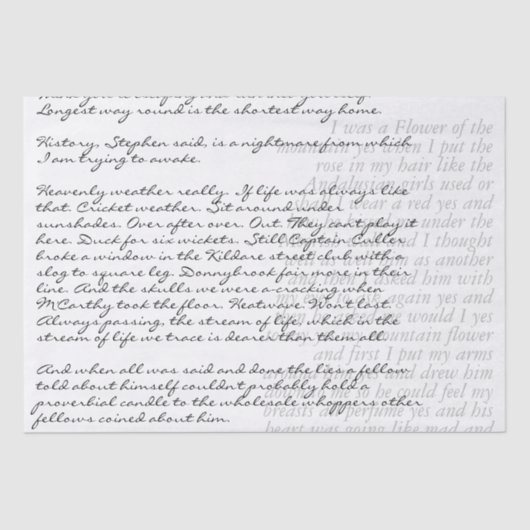 Aangepaste teksthandleiding Schriftelijk lettersch Tissuepapier (Voorkant)