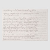 Aangepaste teksthandleiding Schriftelijk lettersch Tissuepapier (Voorkant)