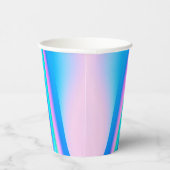Aangepaste tekstholografische Iridescent Y2K Eyeca Papieren Bekers (Rechts)