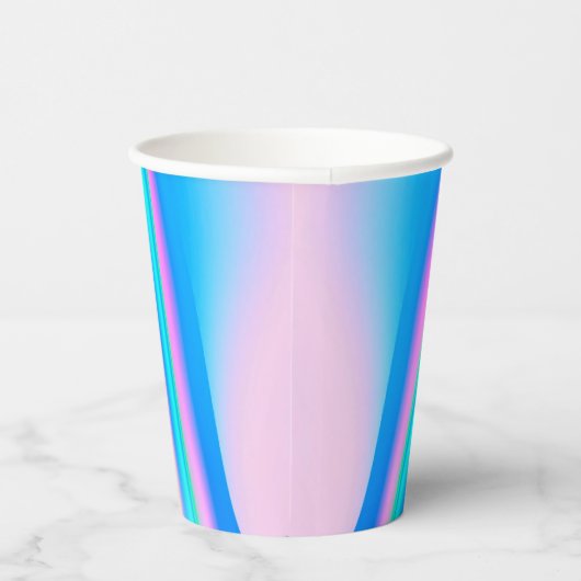 Aangepaste tekstholografische Iridescent Y2K Eyeca Papieren Bekers (Rechts)