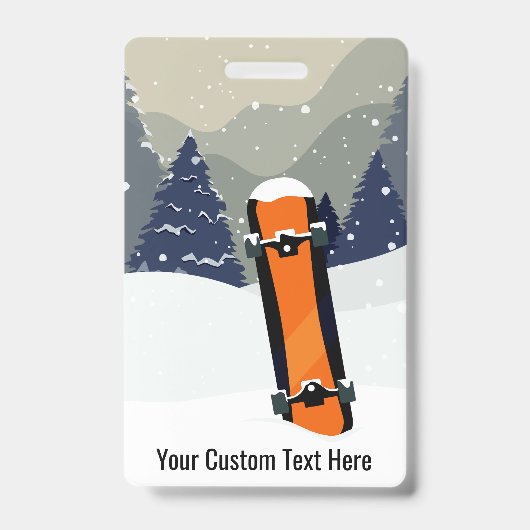 Aangepaste tekstinstapkaarten badge (Voorzijde)